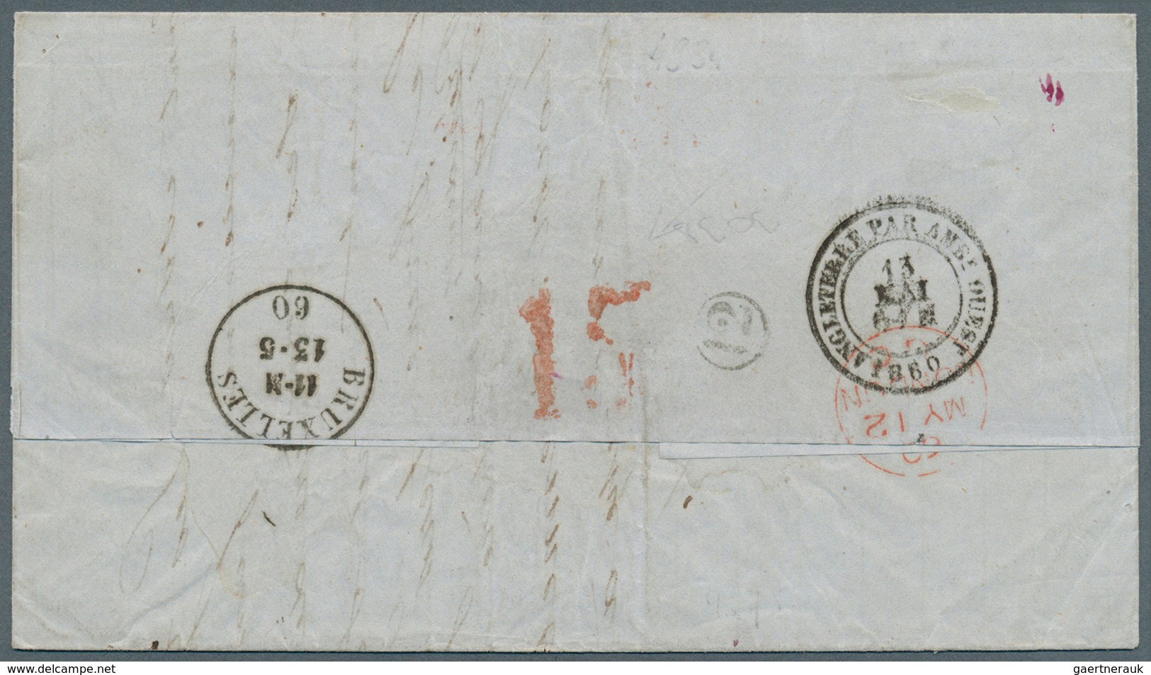 Dänisch-Westindien: 1860. Stampless Envelope Written From Curacao Dated '23rd April 1860' Addressed - Denmark (West Indies)