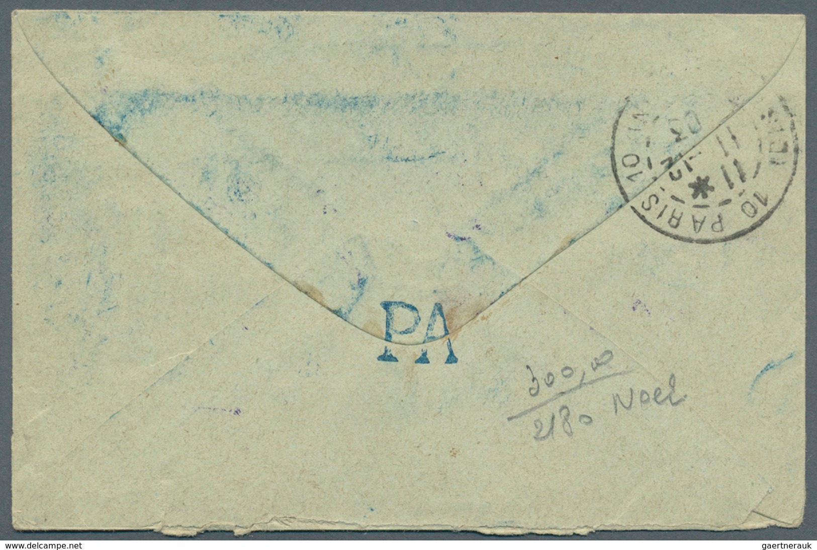 Elfenbeinküste: 1903. Registered Postal Stationery Envelope 15c Blue Upgraded With Ivory Coast Yvert - Ivoorkust (1960-...)