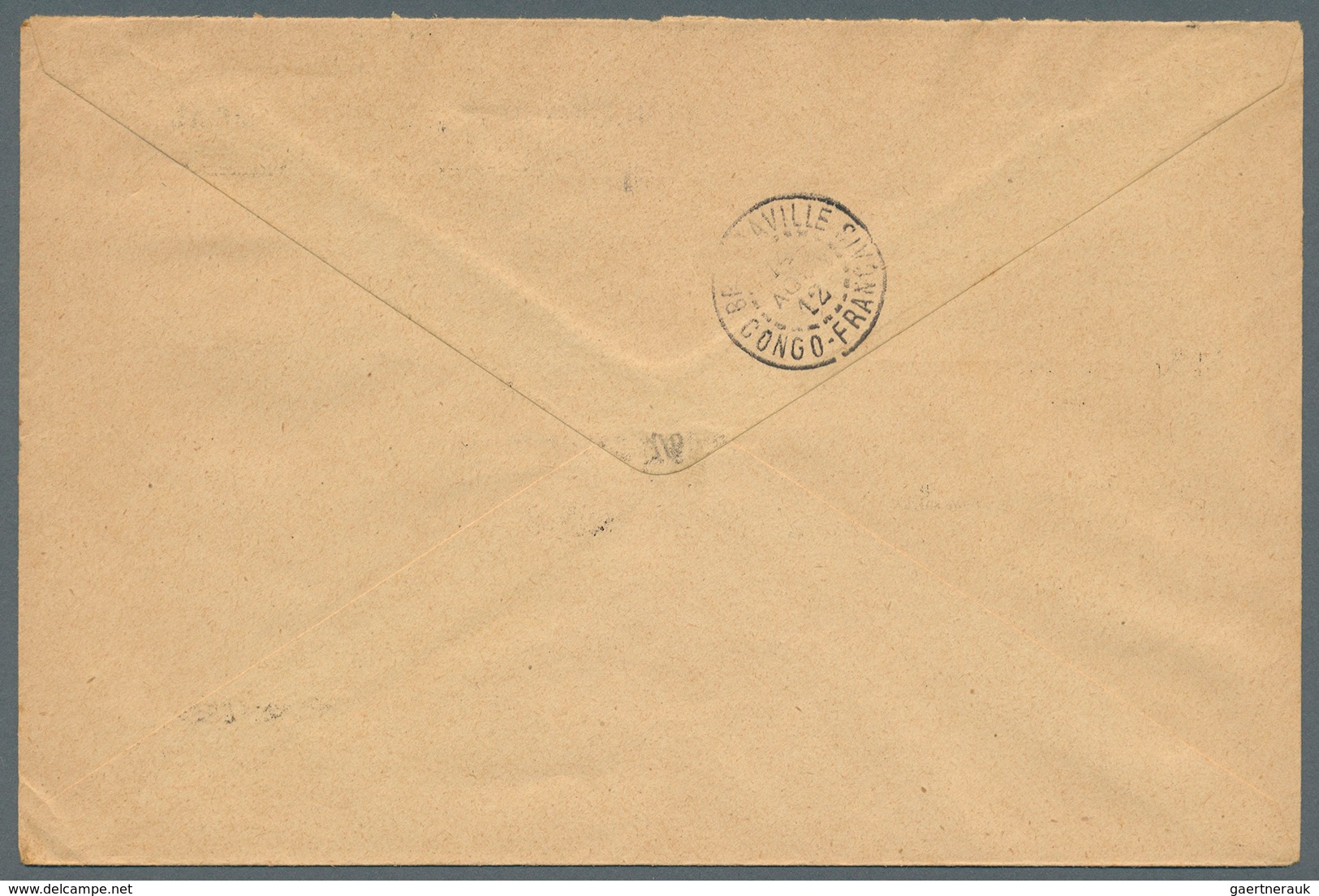 Französisch-Kongo: 1912. Stampless 'Avis D'Emission De Mandat-Poste Local' Envelope Headed 'Afrique - Otros & Sin Clasificación