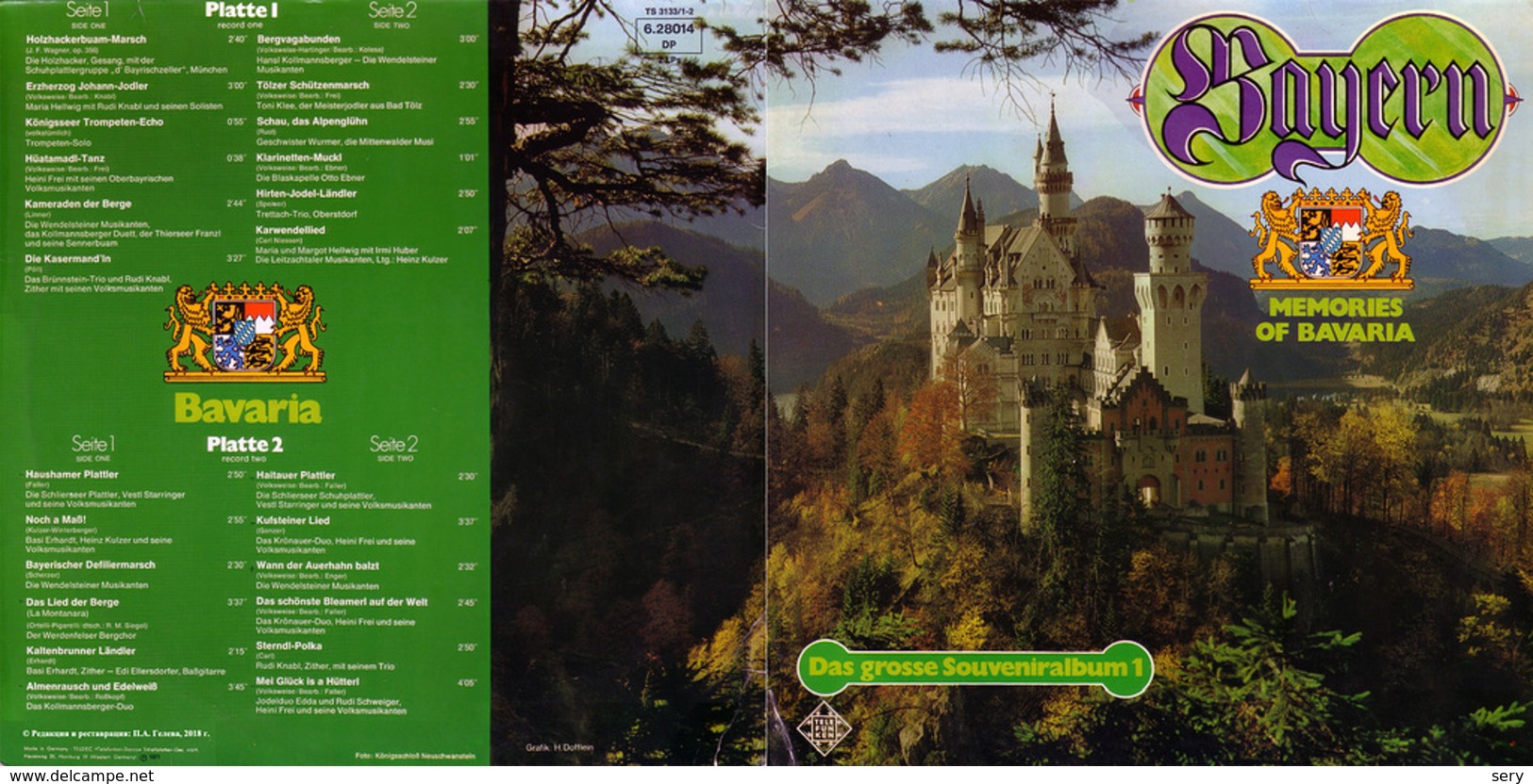 Superlimited Edition CD MEMORIES OF BAVARIA - Country & Folk