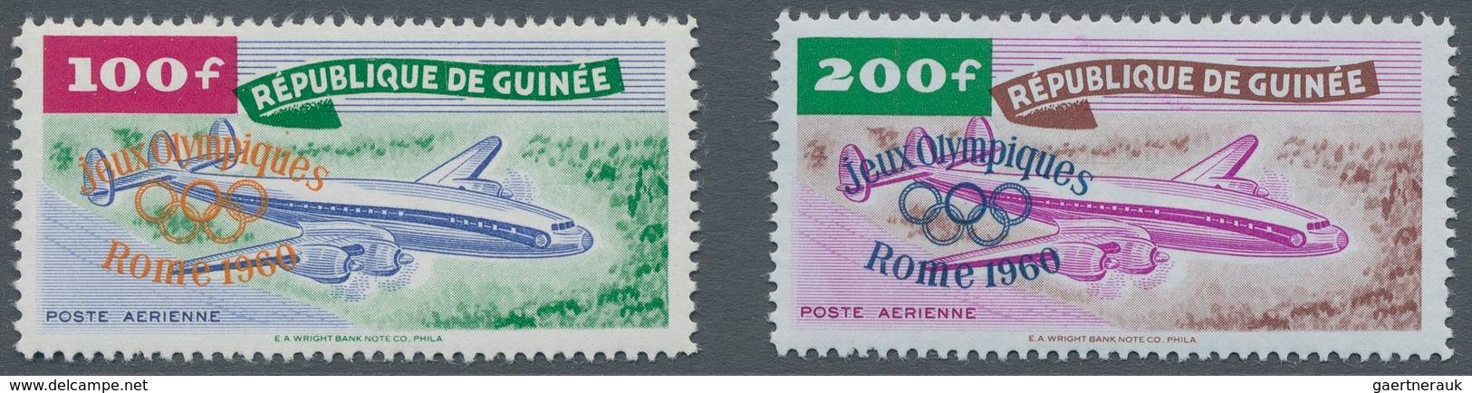 Guinea: 1960, "Olymp. Spiele Rom", MNH Set In Perfect Condition As Well As On Illustrated FDC ÷ 1960 - Guinee (1958-...)