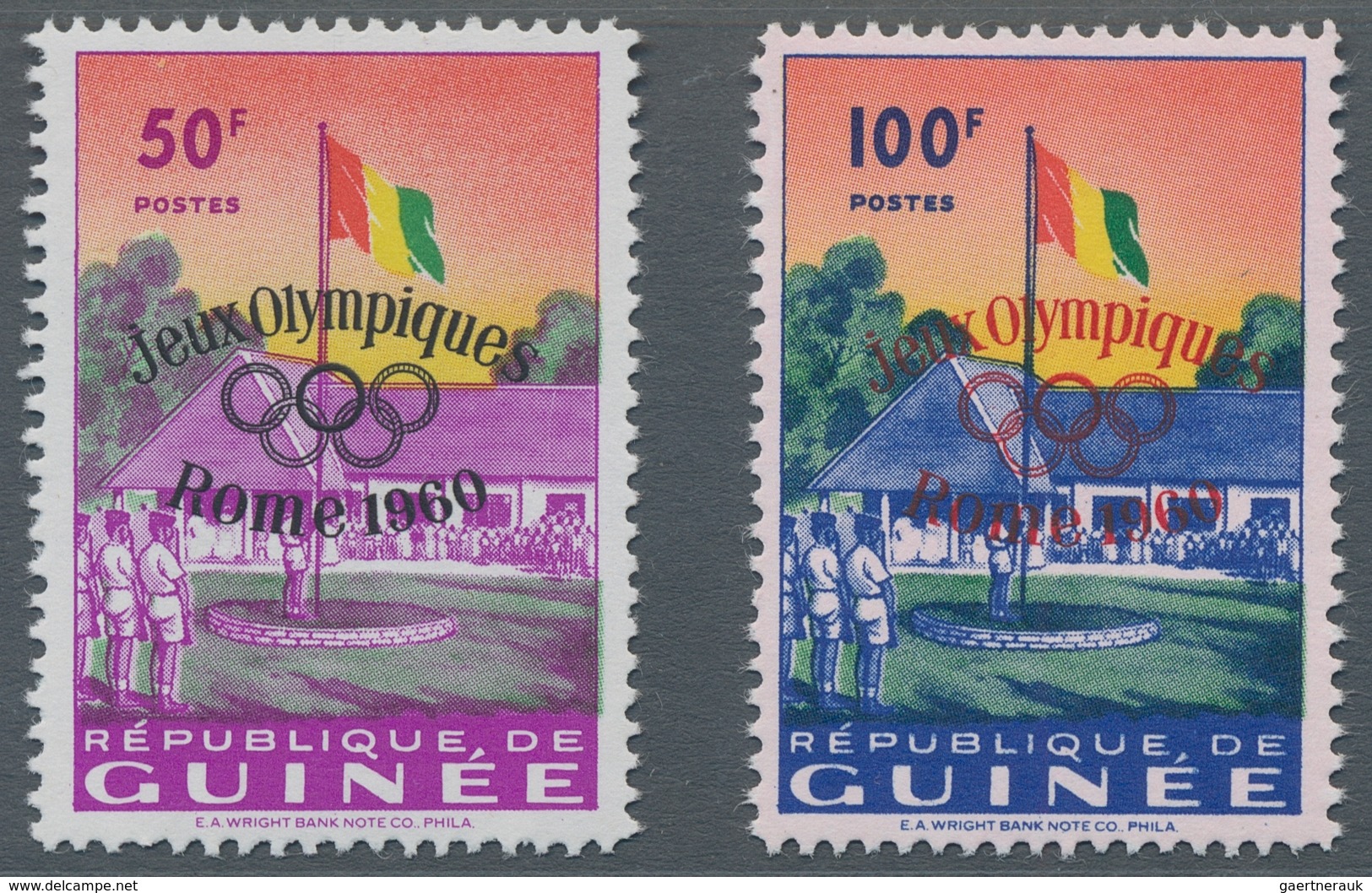 Guinea: 1960, "Olymp. Spiele Rom", MNH Set In Perfect Condition As Well As On Illustrated FDC ÷ 1960 - Guinee (1958-...)