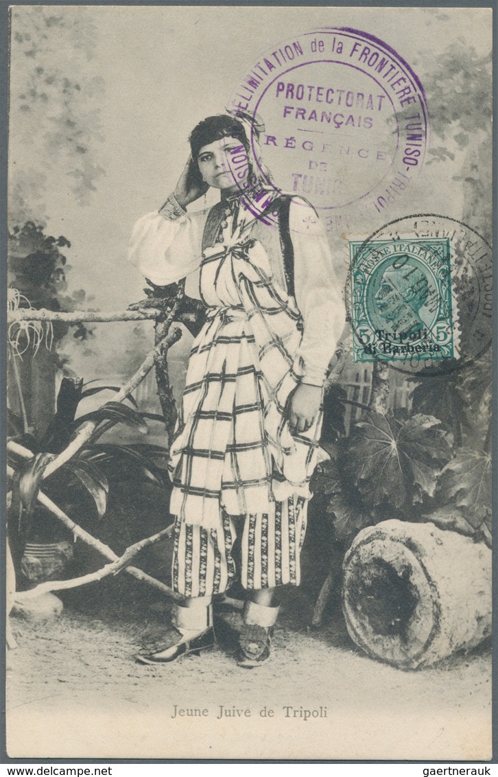 Italienisch-Libyen: 1910. Picture Post Card Of 'Young Jewish Girl, Tripoli' Addressed To France Bear - Libië