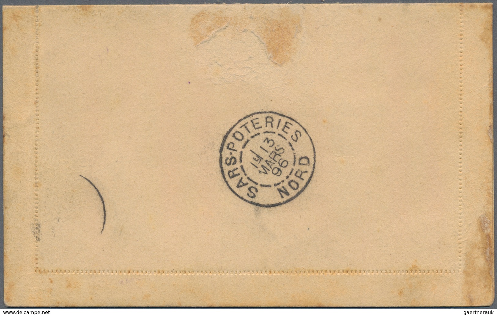 Madagaskar: 1895, Stampless Lettercard (Carte-Lettre) 'CORPS EXPEDITIONNAIRE DE MADAGASCAR' With All - Otros & Sin Clasificación