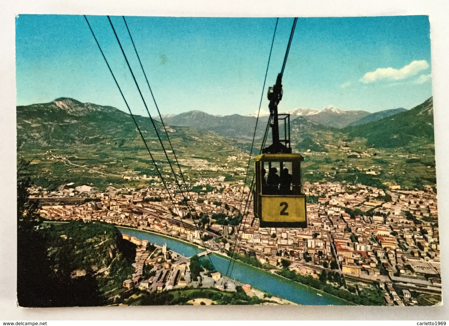 TRENTO PANORAMA E LA FUNIVIA  VIAGGIATA FG - Trento