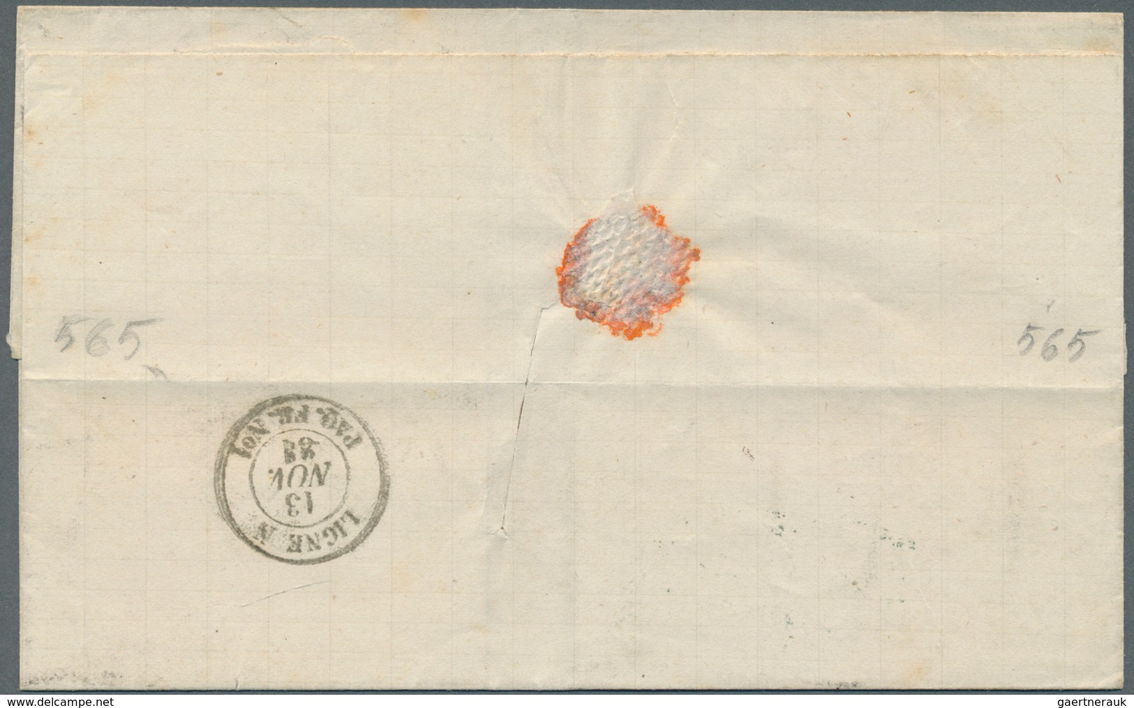 Mauritius: 1881, Folded Letter Franked With 17 C. Vitoria And Cancelled With Duplex "MAURTIUS NO ! 8 - Mauritius (...-1967)