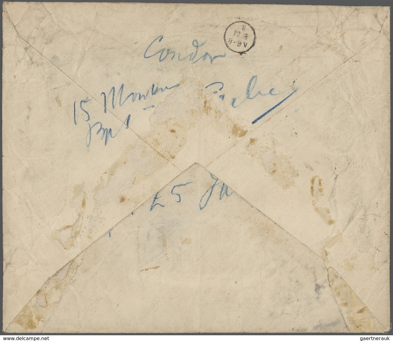 Mocambique: 1895, Court Post Office Letter Of The Small Cruiser SMS "Condor" From 19.7.1895 From Lou - Mozambique