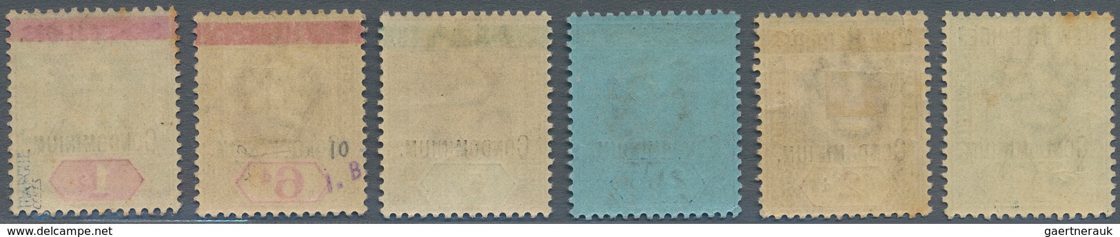 Neue Hebriden: 1908 - 1913, British Postage Stamps Fiji With Two-line Black Overprint "NEW HERBRIDES - Autres & Non Classés