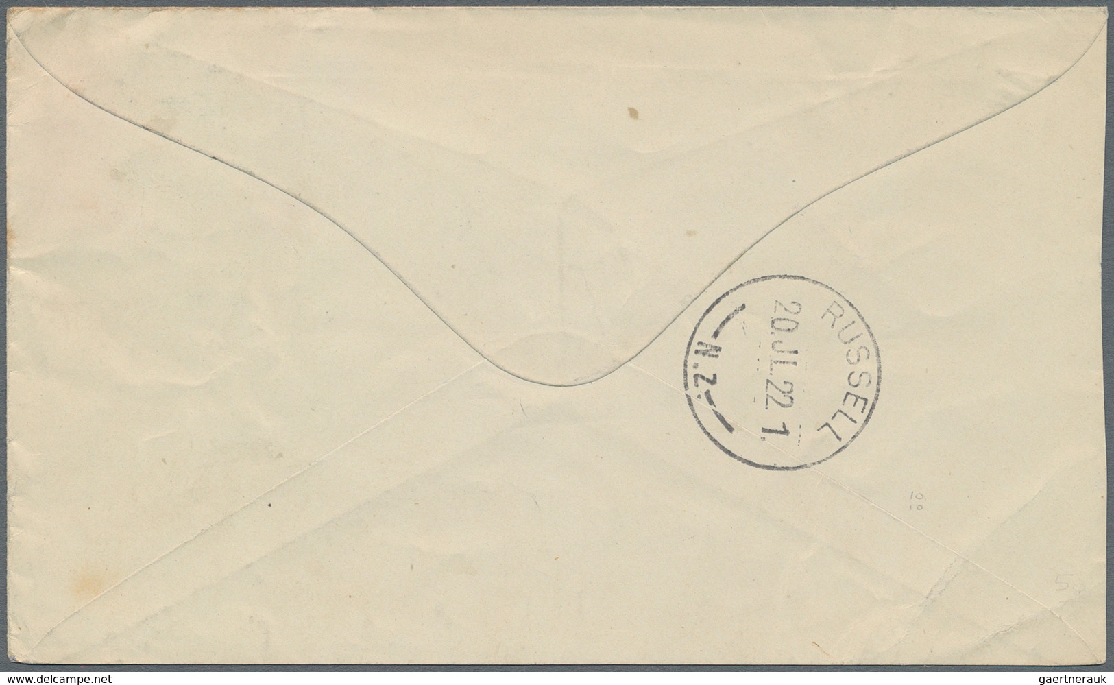 Neuseeland - Stempel: CAPE BRETT 19 JL.22, Scarce Class-G Postmark (not Listed At Wooders) On A Two- - Andere & Zonder Classificatie