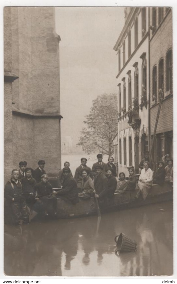 CARTE PHOTO Inondations 1924 Alsace ? Germany ? - Floods