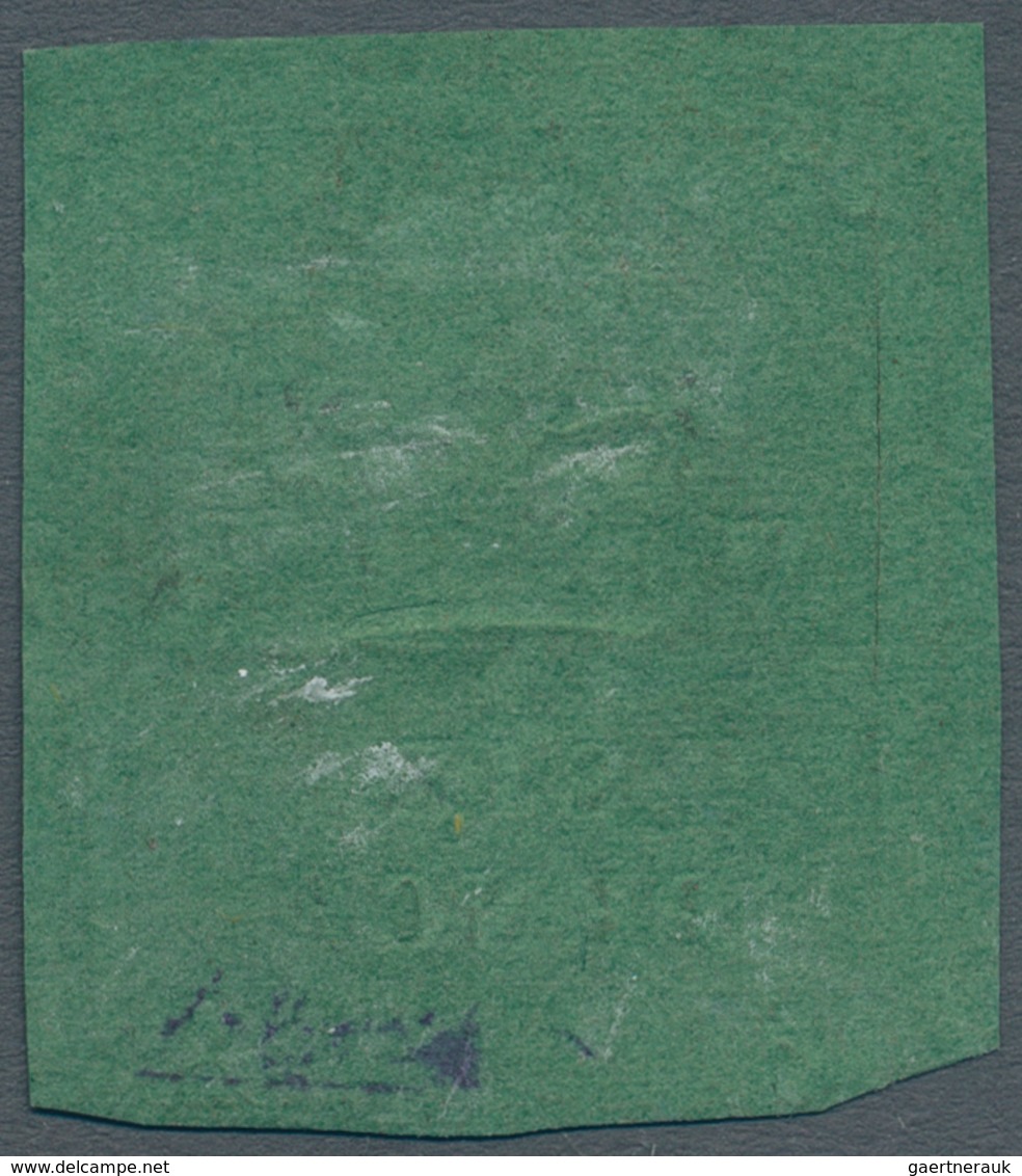 Natal: 1857, Embossed Coat Of Arms 6d. On Green Paper Fine Used With Barred Numeral '1', Scarce Stam - Natal (1857-1909)