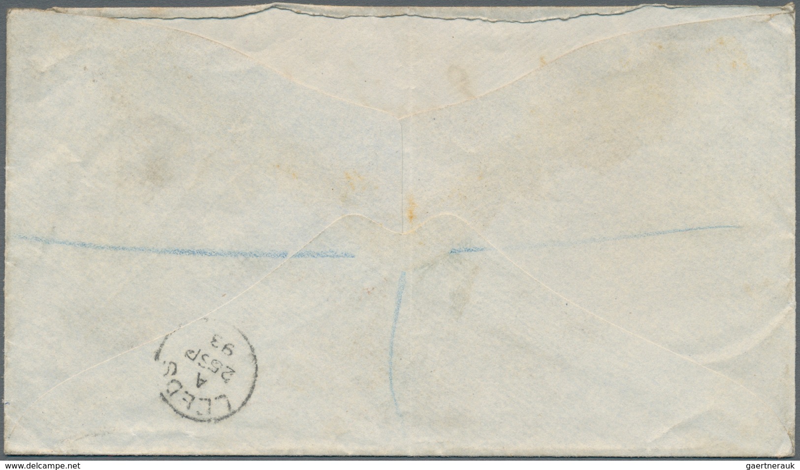 Natal: 1893, 1d. Rose, 2d. Olive-green And 6d. Mauve, Attractive Franking On Registered Cover 28.7.9 - Natal (1857-1909)