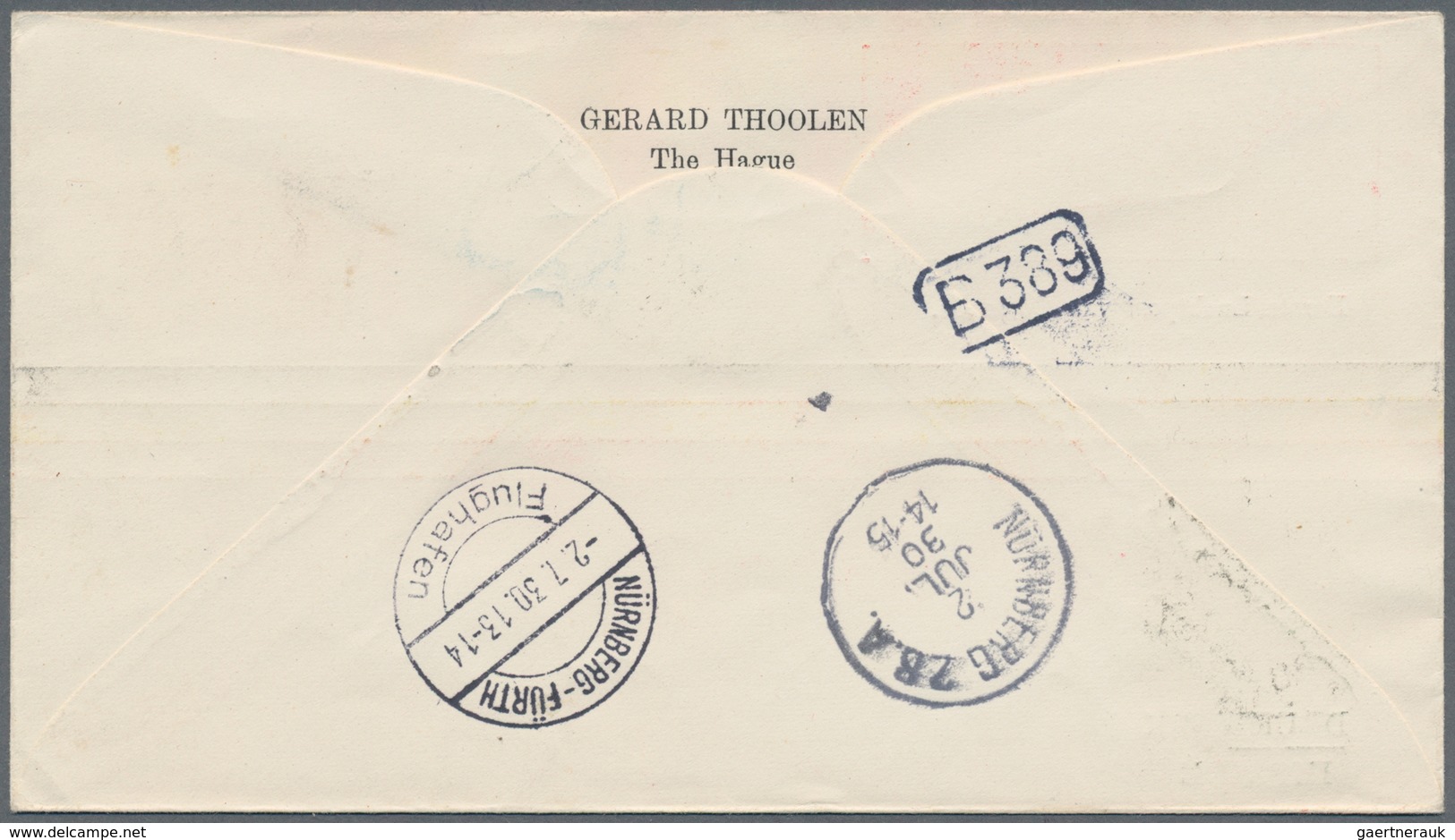 Flugpost Europa: 1930, Two Highly Decorative Special Airmail Covers By SABENA One To Berlin And One - Andere-Europa