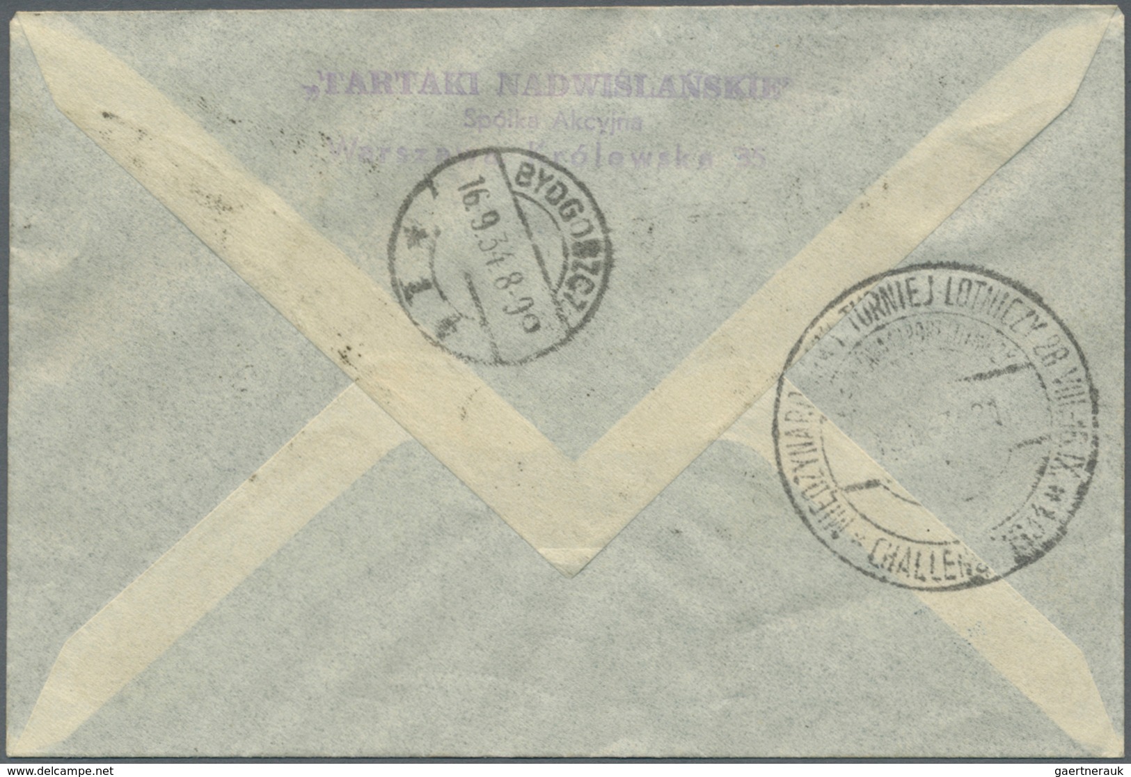 Flugpost Europa: 1934, Two Airmail Covers Franked With 20 And 30 Gr. Airmail Surcharged "CHALLENGE 1 - Andere-Europa