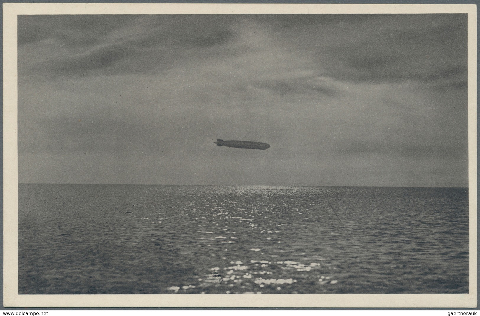 Zeppelinpost Deutschland: 1932. German Zeppelin In Flight Postcard Dropped From The Graf Zeppelin LZ - Luchtpost & Zeppelin