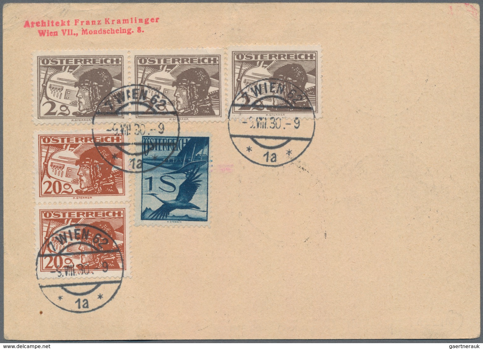 Zeppelinpost Europa: 1930, OSTSEEFAHRT/ÖSTERREICH: 24 Gr. Bildganzsache Mit 6 Flugpostmarken Als Zus - Sonstige - Europa