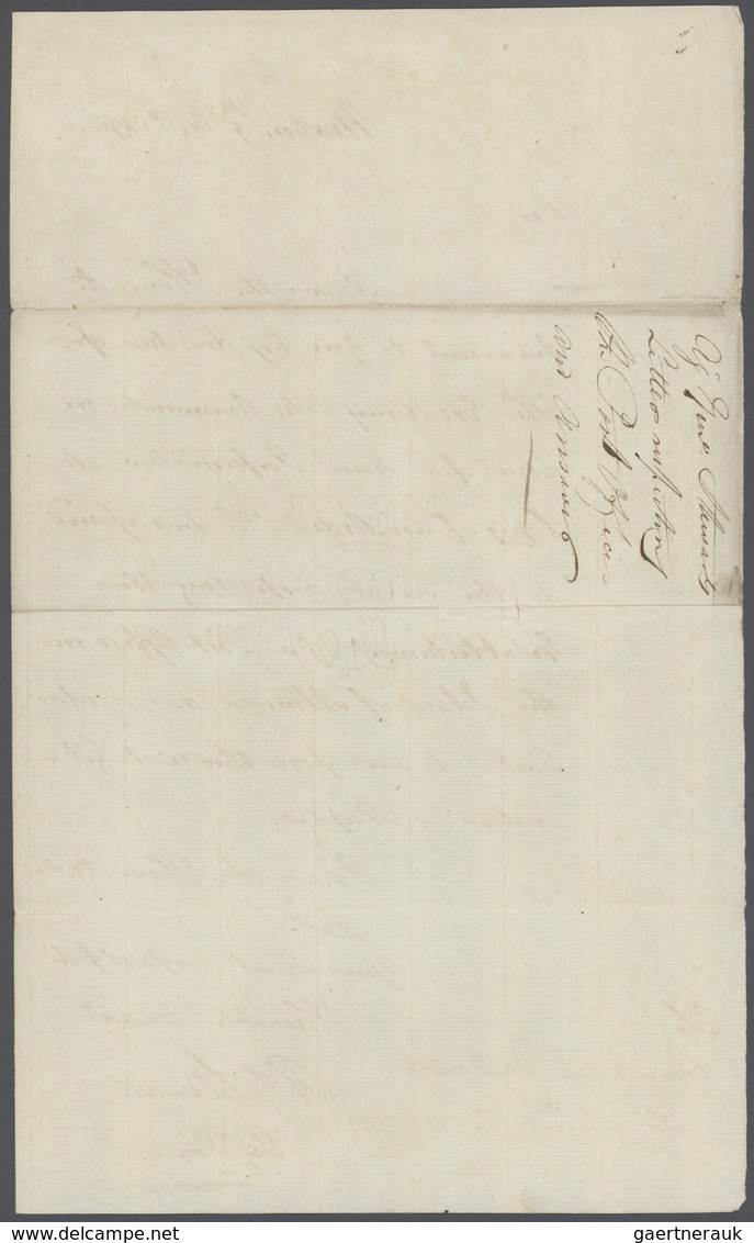 Spanien - Vorphilatelie: 1798 Two Letter Contents (without The Address) Regarding THE OPENING OF A P - ...-1850 Voorfilatelie