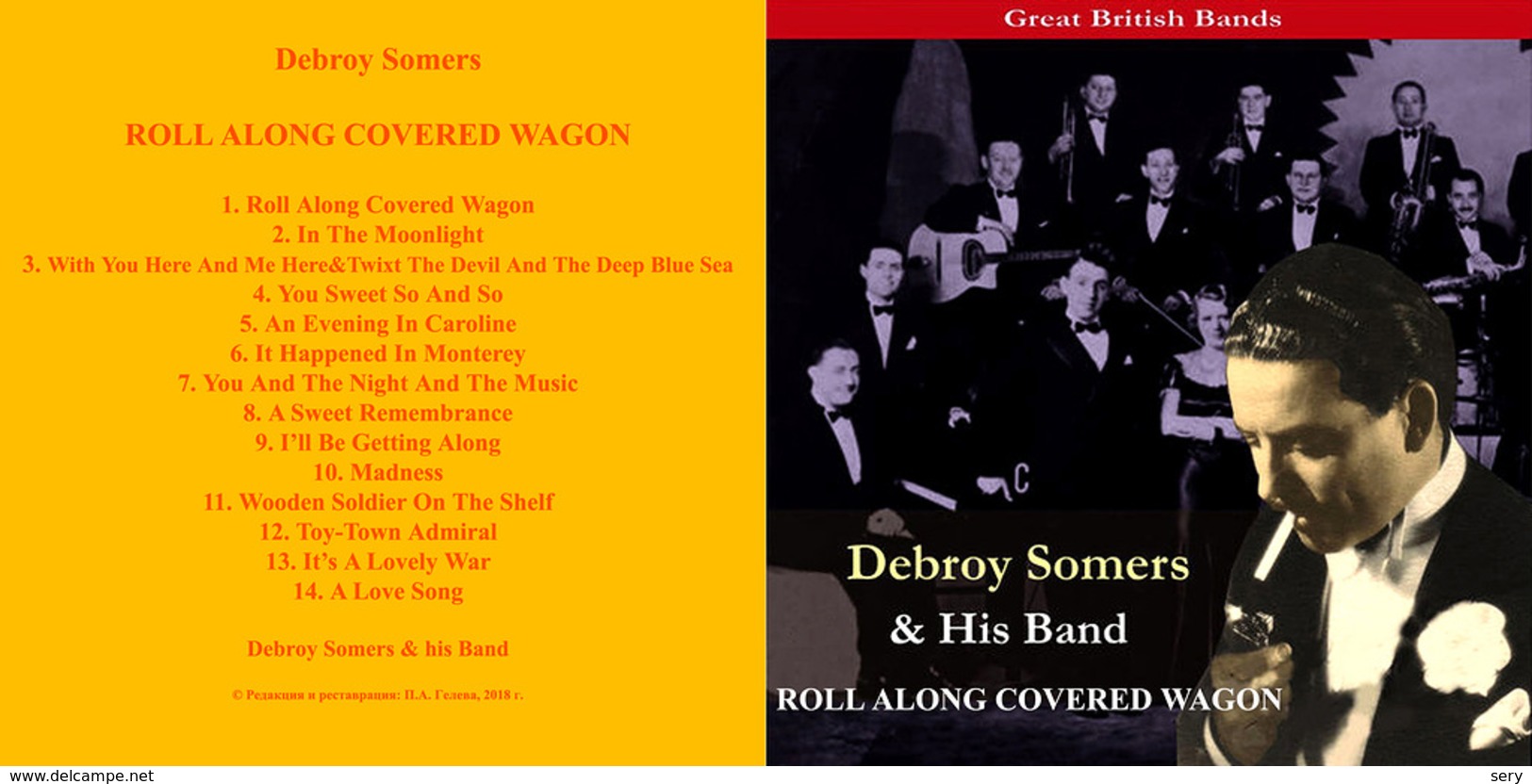 Superlimited Edition CD  Debroy Somers. ROLL ALONG COVERED WAGON. - Jazz