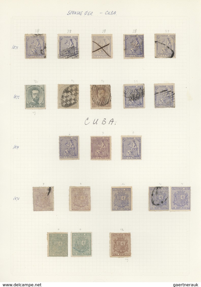Cuba: 1855/1980 (ca.), Cuba/Puerto Rico, Used And Mint Collection/accumulation On Leaves/stockpages, - Sonstige & Ohne Zuordnung