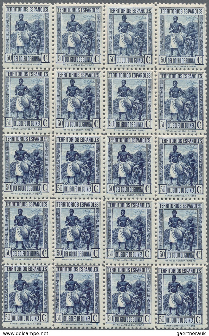 Spanische Besitzungen Im Golf Von Guinea: 1935, Definitive Issue 50c. Dark Blue (drummer) Perf. 10¼ - Spaans-Guinea