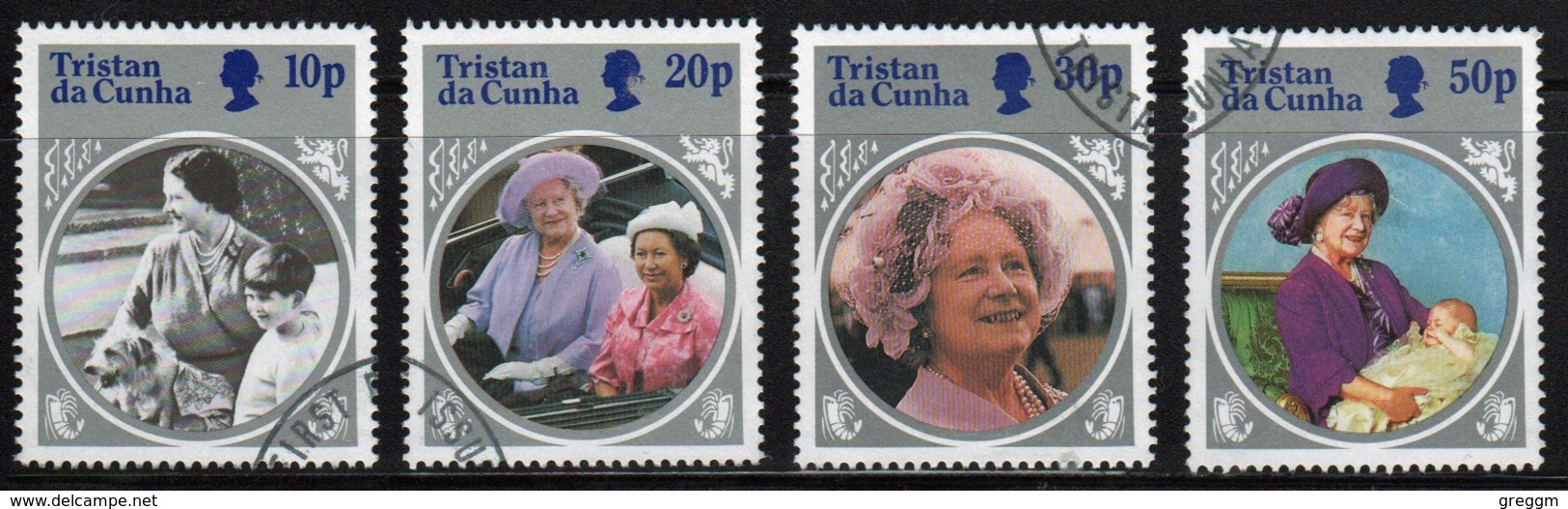 Tristan Da Cunha 1985 Complete Set Of Stamps Commemorating The Life And Times Of The Queen Mother. - Tristan Da Cunha