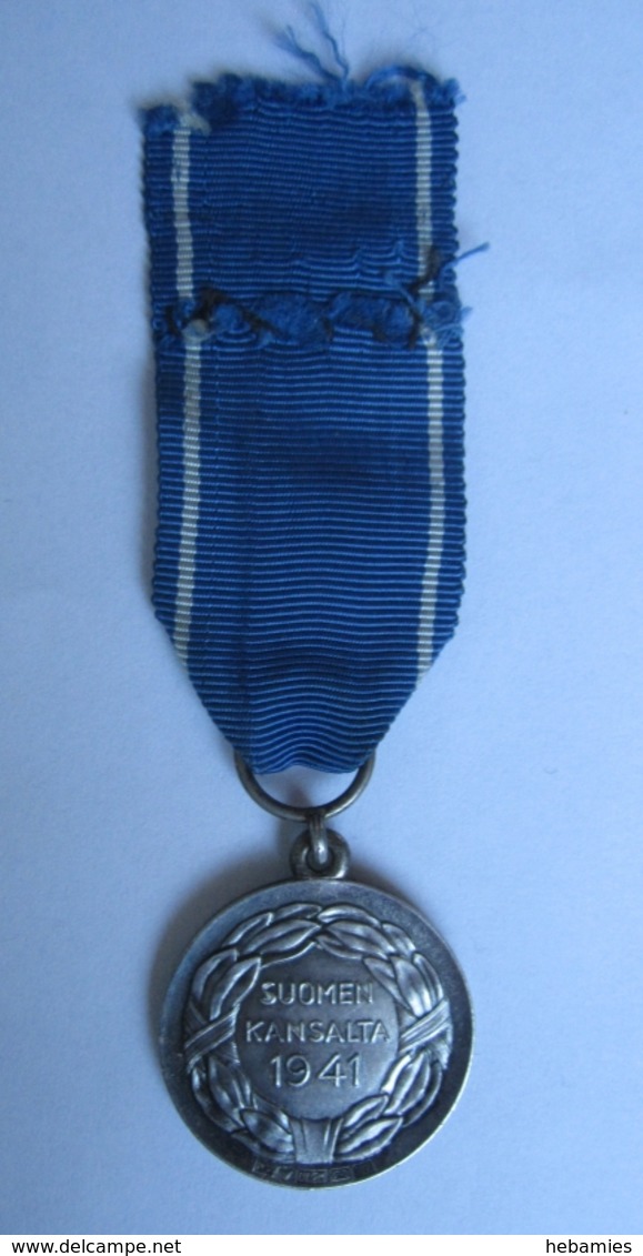 FINLAND - WWII - The Continution War 1941-44 - 1st CLASS MEDAL OF LIBERTY 1941 - For Bravery - Hallmarked Silver - - Autres & Non Classés