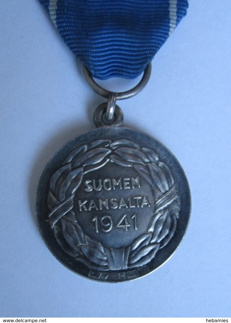 FINLAND - WWII - The Continution War 1941-44 - 1st CLASS MEDAL OF LIBERTY 1941 - For Bravery - Hallmarked Silver - - Autres & Non Classés