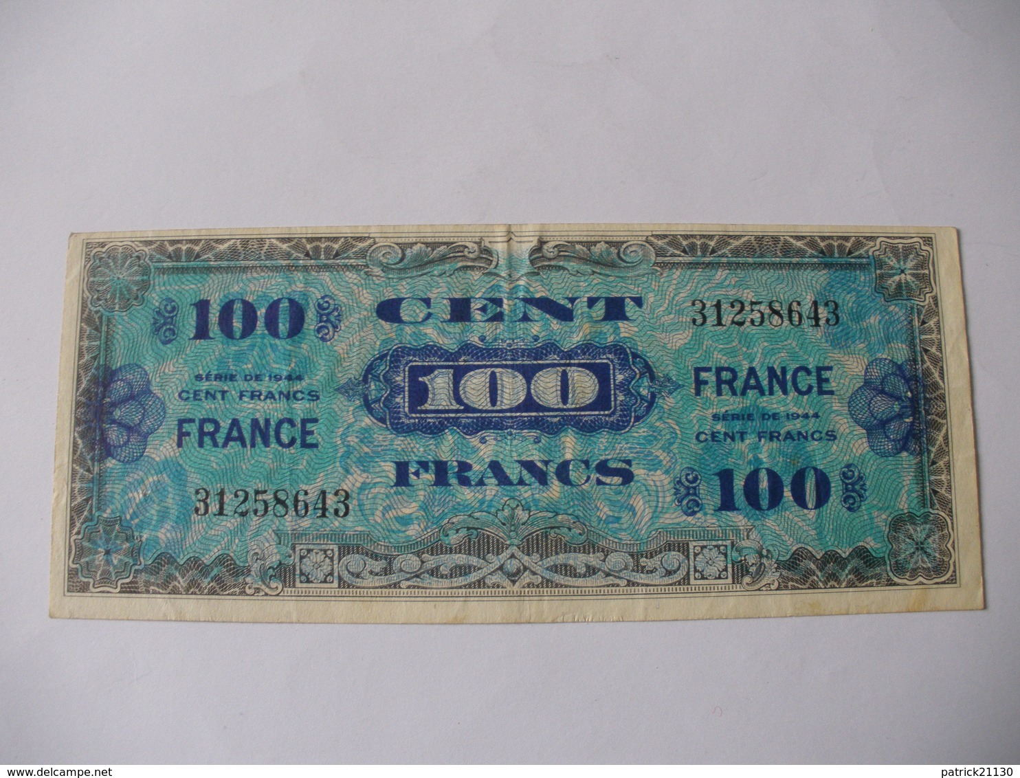 100 F FRANCE TYPE 1945 - Altri & Non Classificati