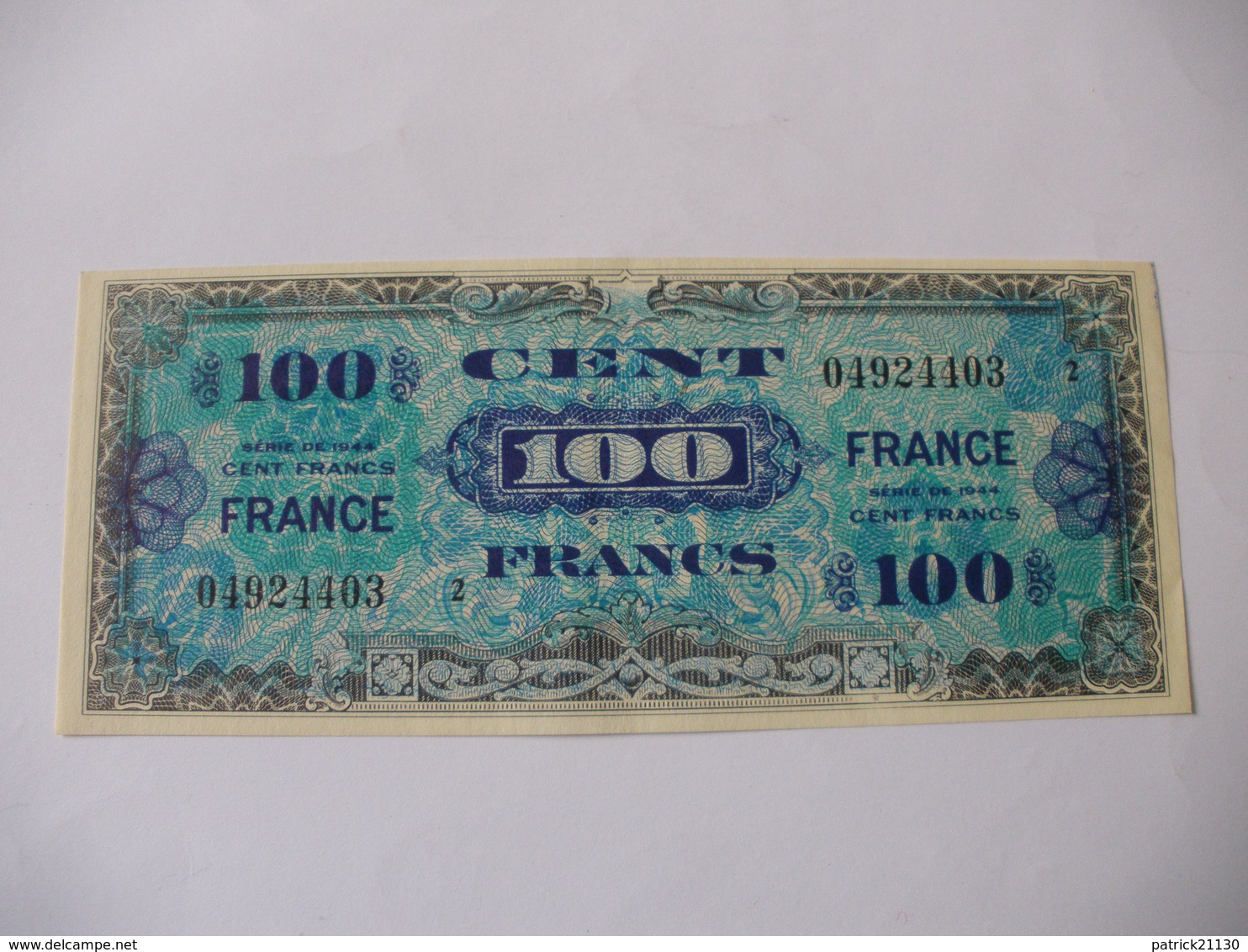 100 F FRANCE TYPE 1945 SERIE 2 - Altri & Non Classificati