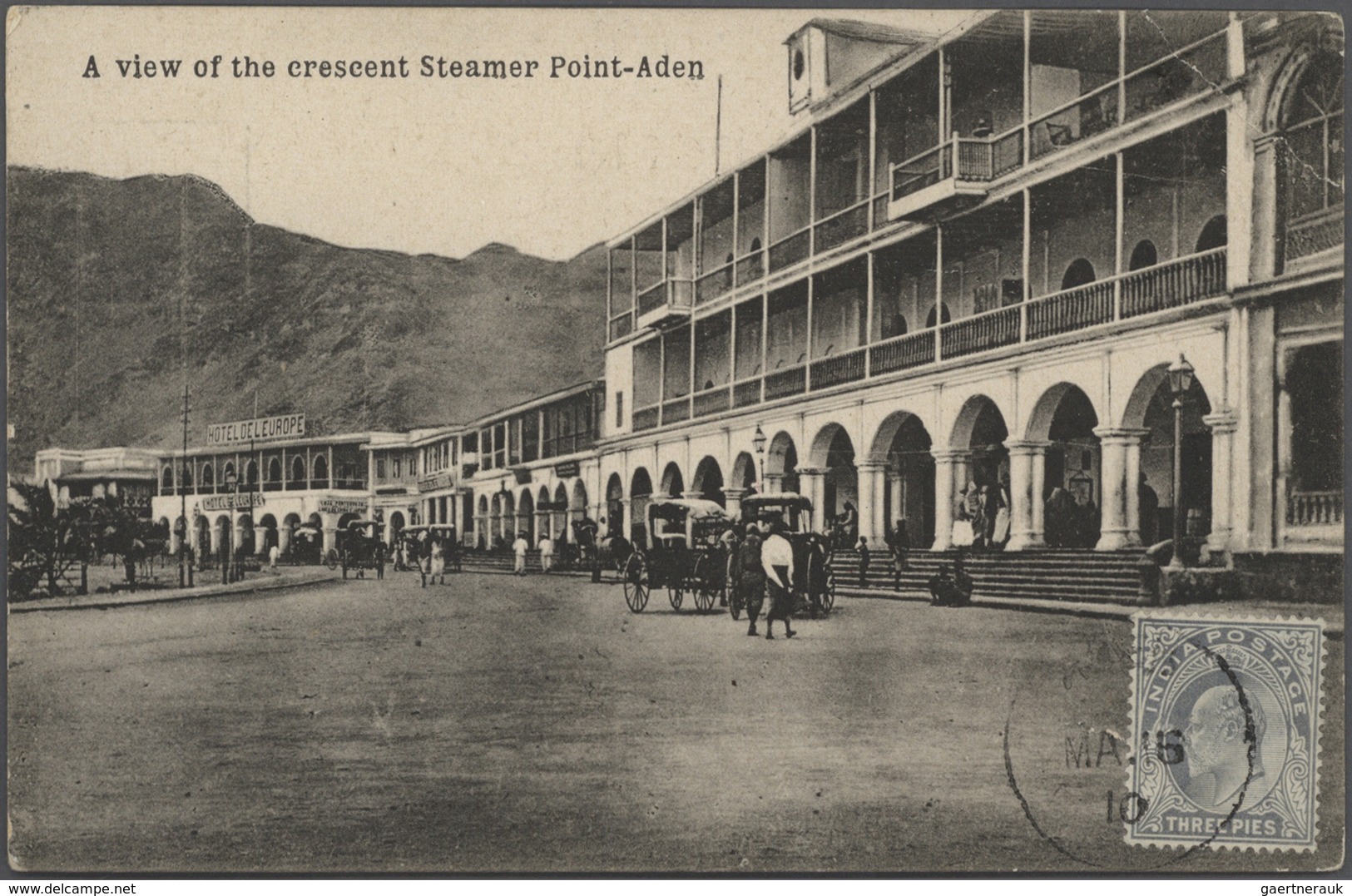 Aden: 1849-1937 "MAIL SENT FROM ADEN": Collection of about 90 covers, postcards and postal stationer