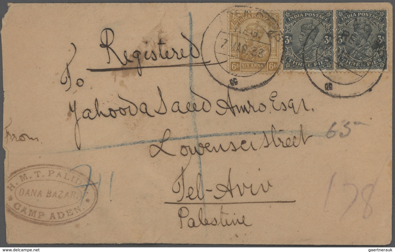 Aden: 1849-1937 "MAIL SENT FROM ADEN": Collection of about 90 covers, postcards and postal stationer