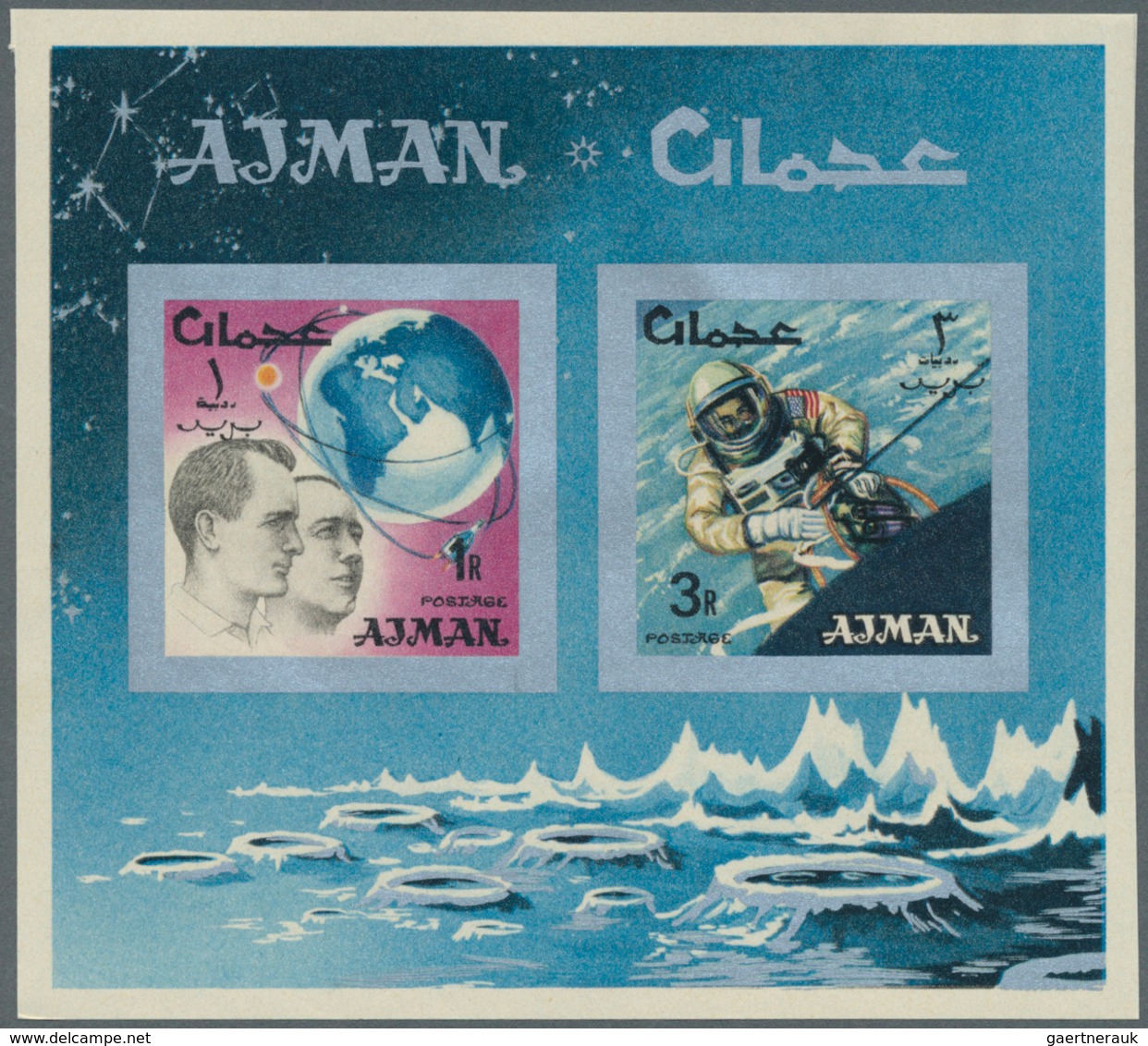 Adschman / Ajman: 1964/1971 (ca.), Accumulation With Approx. 5.800 IMPERFORATE Stamps Incl. Definiti - Adschman