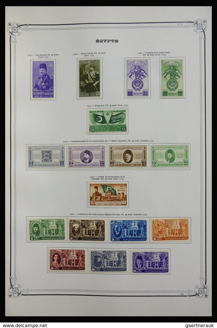 Ägypten: 1866-1979: Well Filled, Mint Hinged And Used Collection In Old Large Yvert Album. Much Mate - 1866-1914 Khedivate Of Egypt