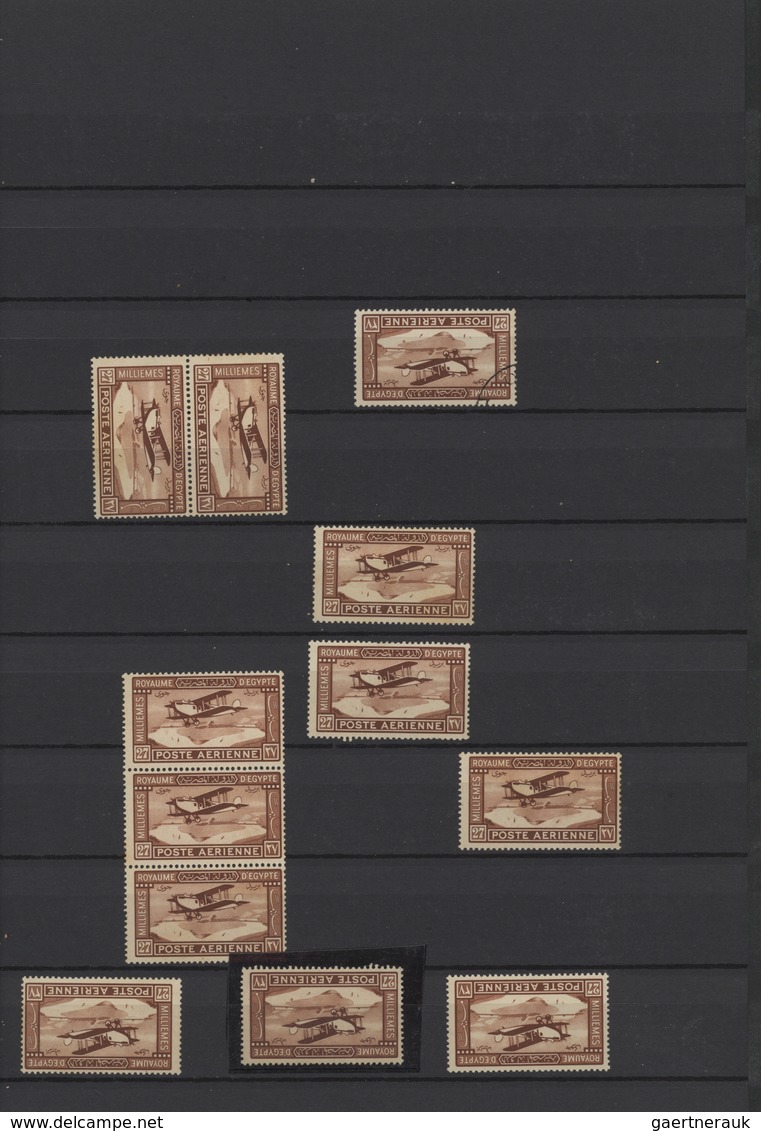 Ägypten: 1890/1970 (ca.), Miscellaneous Accumulation In A Stockbook/on Stockpages, Comprising Airmai - 1866-1914 Khedivate Of Egypt