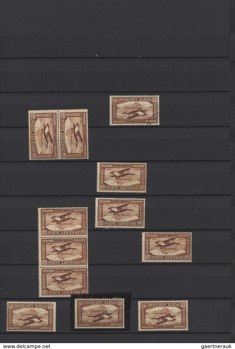 Ägypten: 1890/1970 (ca.), Miscellaneous Accumulation In A Stockbook/on Stockpages, Comprising Airmai - 1866-1914 Ägypten Khediva