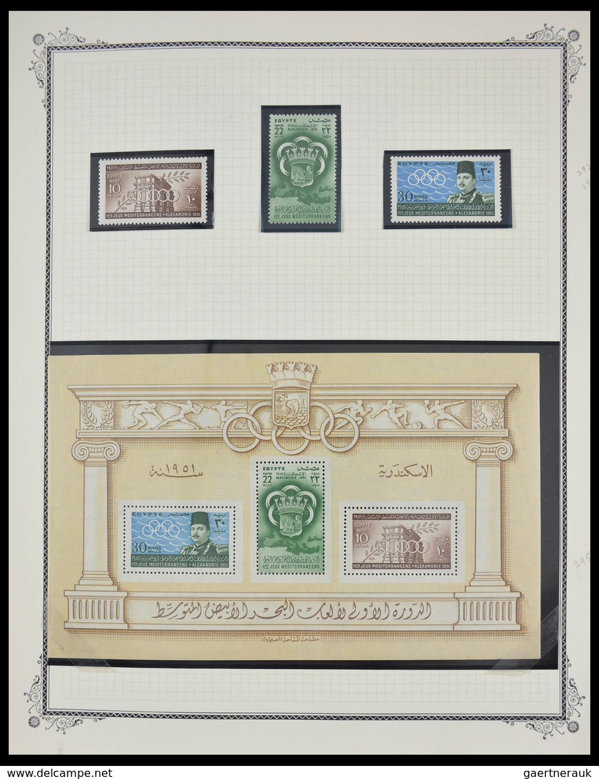 Ägypten: 1925-1982: Beautiful, well filled, MNH and mint hinged collection Egypt 1925-1982 in blanc