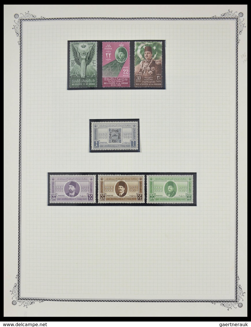 Ägypten: 1925-1982: Beautiful, well filled, MNH and mint hinged collection Egypt 1925-1982 in blanc