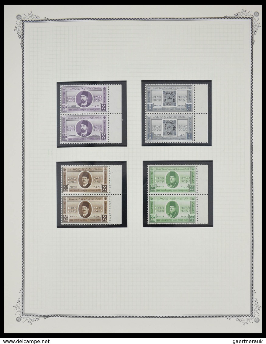 Ägypten: 1925-1982: Beautiful, well filled, MNH and mint hinged collection Egypt 1925-1982 in blanc