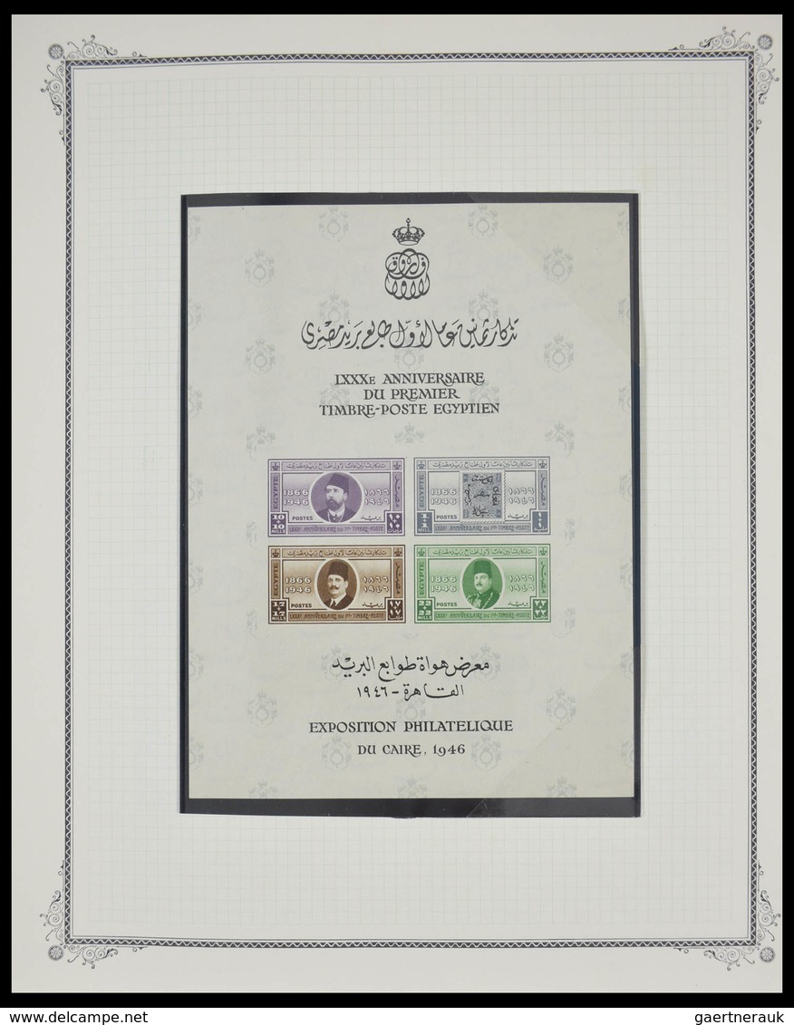 Ägypten: 1925-1982: Beautiful, well filled, MNH and mint hinged collection Egypt 1925-1982 in blanc