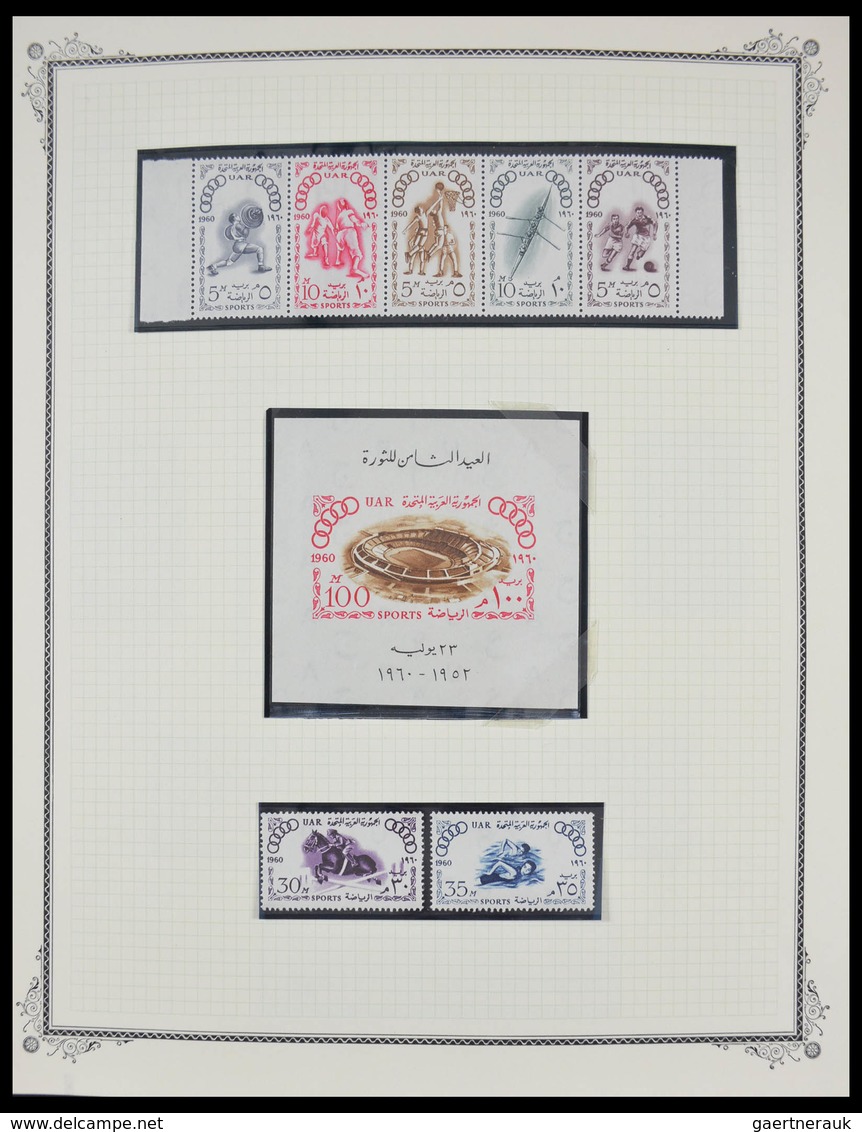 Ägypten: 1925-1982: Beautiful, well filled, MNH and mint hinged collection Egypt 1925-1982 in blanc