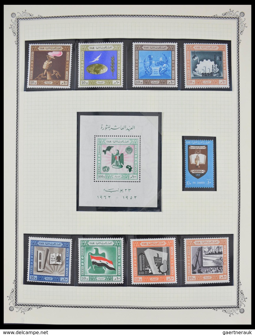 Ägypten: 1925-1982: Beautiful, well filled, MNH and mint hinged collection Egypt 1925-1982 in blanc