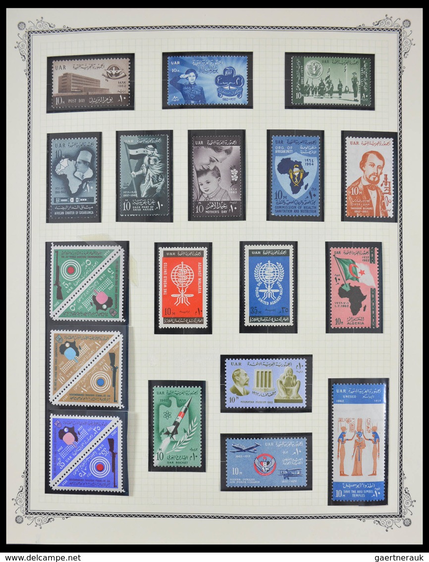 Ägypten: 1925-1982: Beautiful, well filled, MNH and mint hinged collection Egypt 1925-1982 in blanc