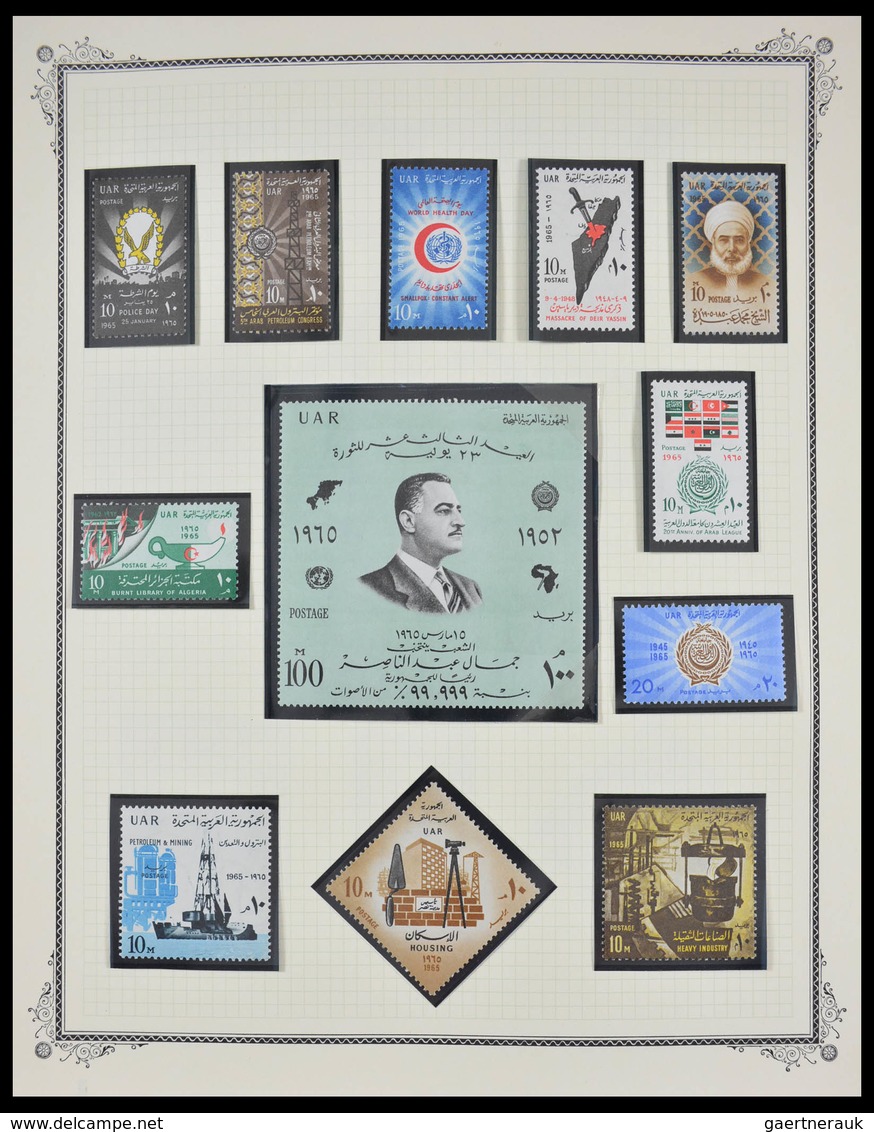 Ägypten: 1925-1982: Beautiful, well filled, MNH and mint hinged collection Egypt 1925-1982 in blanc