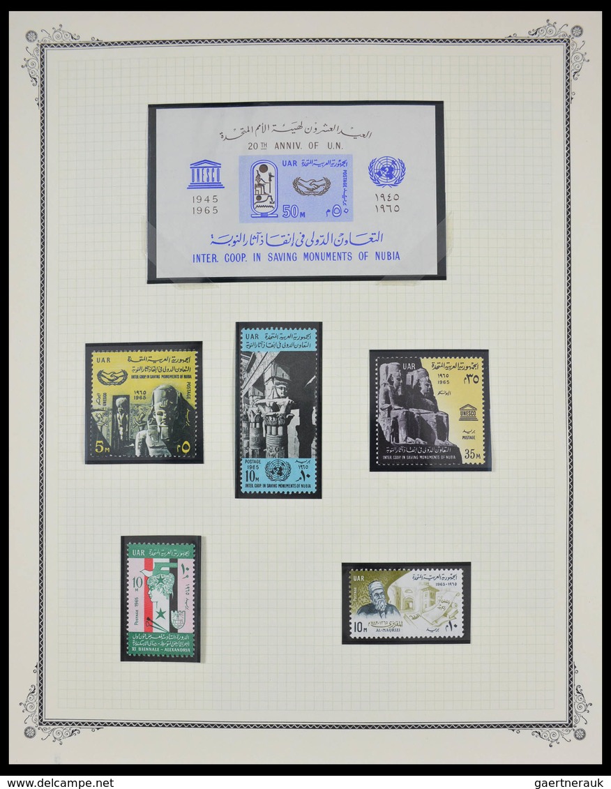 Ägypten: 1925-1982: Beautiful, well filled, MNH and mint hinged collection Egypt 1925-1982 in blanc