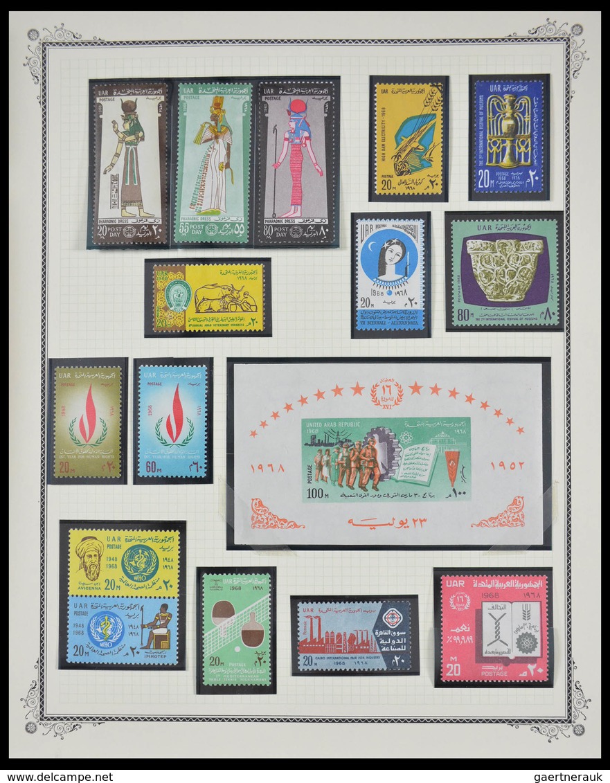 Ägypten: 1925-1982: Beautiful, well filled, MNH and mint hinged collection Egypt 1925-1982 in blanc