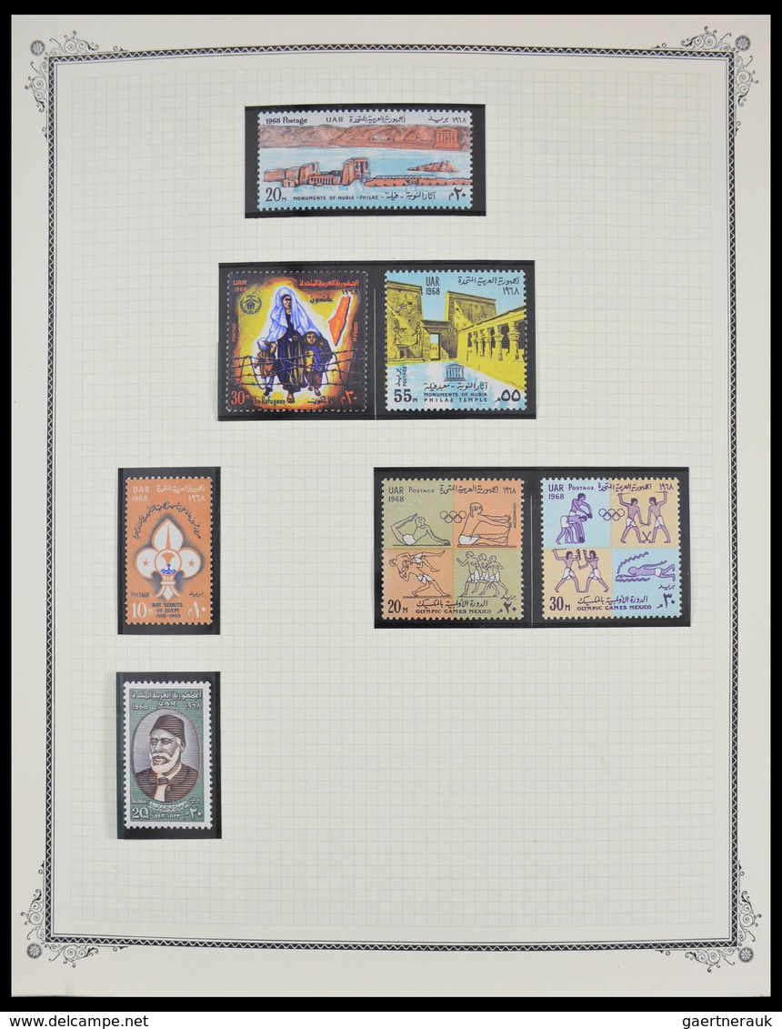 Ägypten: 1925-1982: Beautiful, well filled, MNH and mint hinged collection Egypt 1925-1982 in blanc