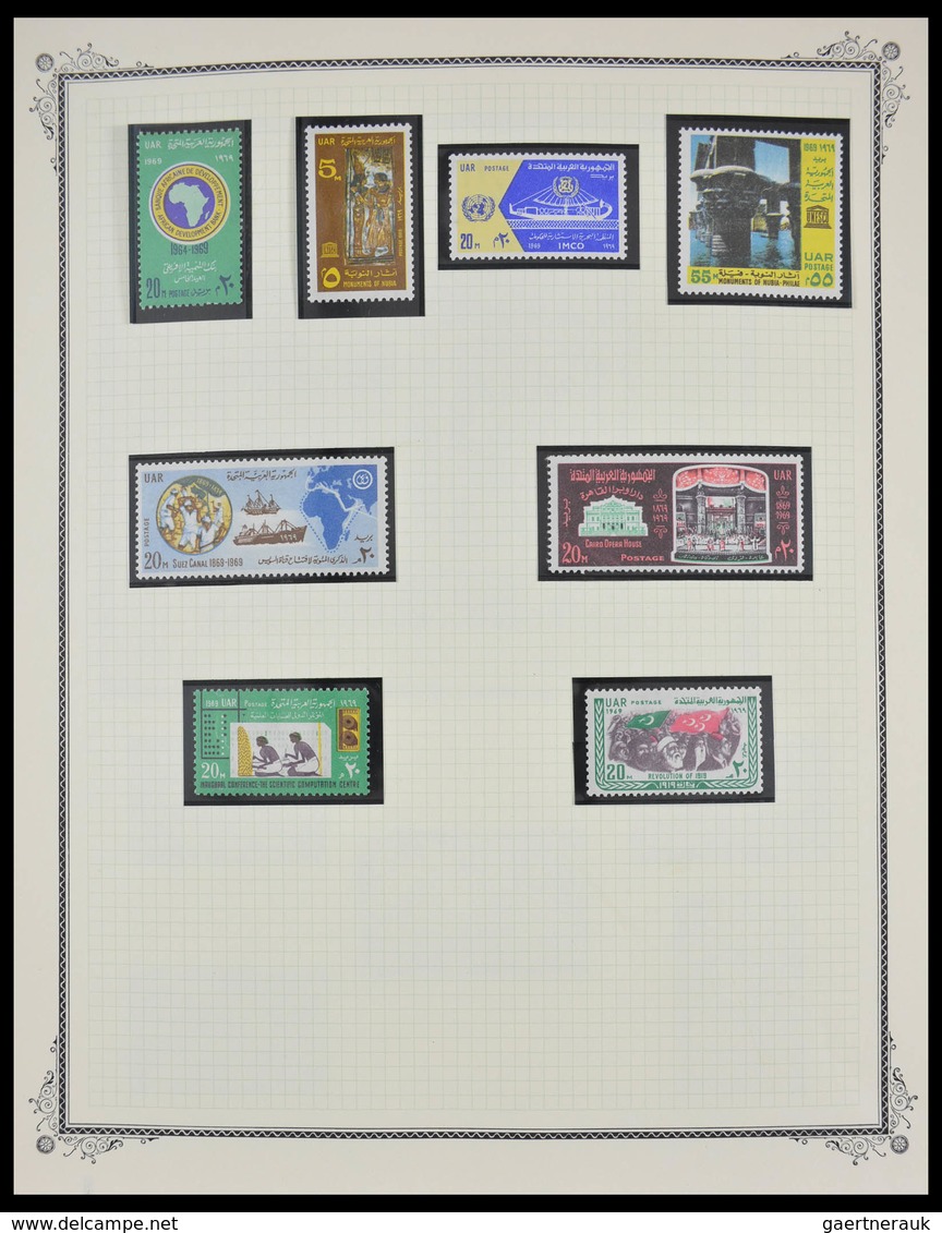 Ägypten: 1925-1982: Beautiful, well filled, MNH and mint hinged collection Egypt 1925-1982 in blanc