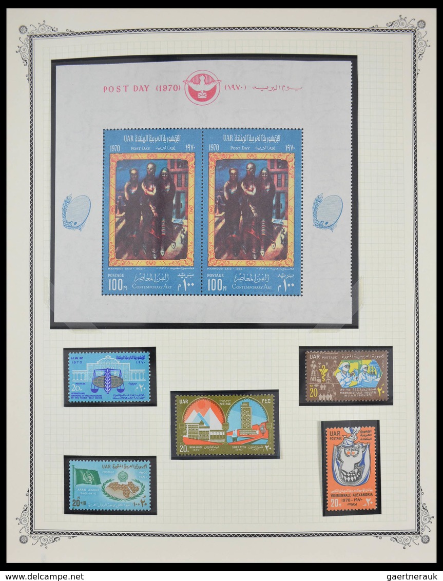 Ägypten: 1925-1982: Beautiful, well filled, MNH and mint hinged collection Egypt 1925-1982 in blanc