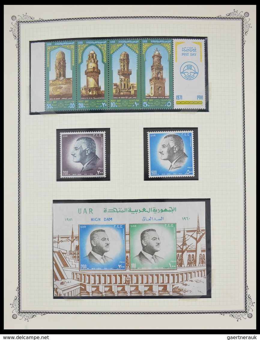 Ägypten: 1925-1982: Beautiful, well filled, MNH and mint hinged collection Egypt 1925-1982 in blanc