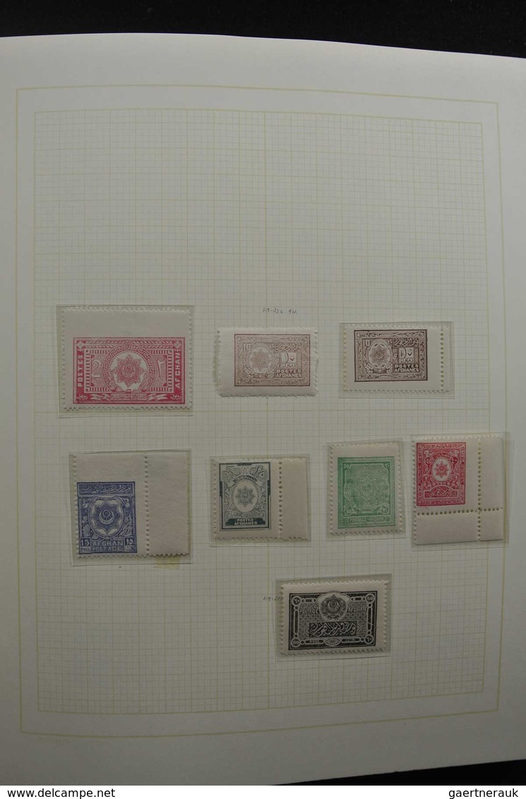 Afghanistan: 1871-1973: Well filled, MNH, mint hinged and used collection Afghanistan 1871-1973 in b